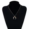 Ciondolo luna crescente - con collana
