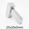 N35 - Neodym-Magnet - starker rechteckiger Block - 25 mm * 10 mm * 5 mm