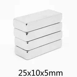 N35N35 - imán de neodimio - bloque rectangular resistente - 25 mm * 10 mm * 5 mm