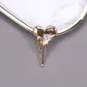Broche en forme de coeur avec zircon