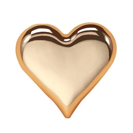 Klassisk hjerteformet broche