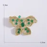Broche en forme de papillon avec cristaux