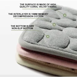 Liukumaton kylpyhuonematto - memory foam - 40 * 60 cm