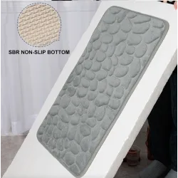 Sklisikker baderomsmatte - memory foam - 40 * 60cm