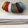 Vintage tvunnet vevd stoff - flettet elektrisk ledning - hengende lampeledning - 2 kjerner