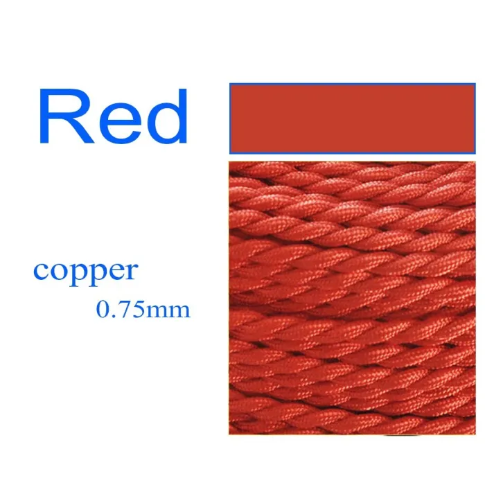 Vintage gedraaide geweven stof - gevlochten elektriciteitsdraad - hanglamp snoer - 2 adersVerlichting