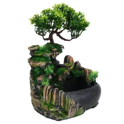 Waterfall fountain - air humidifier with light - 220V - EU plugDecoration