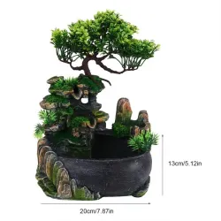Waterfall fountain - air humidifier with light - 220V - EU plugDecoration