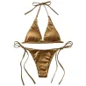 Sexy bikinisett - metallisk fargeeffekt