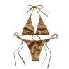 Sexy bikinisett - metallisk fargeeffekt