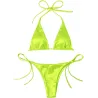 Baño y ropaConjunto de bikini sexy - efecto de color metalizado
