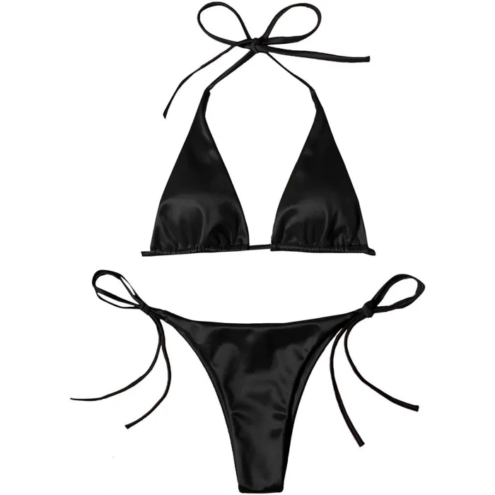 Baño y ropaConjunto de bikini sexy - efecto de color metalizado