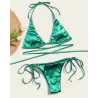 Baño y ropaConjunto de bikini sexy - efecto de color metalizado