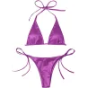 Seksowny komplet bikini - efekt metalicznego koloruStroje Kąpielowe