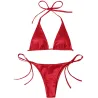 Sexy bikiniset - metallic kleureffectBadkleding