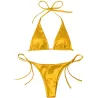 Baño y ropaConjunto de bikini sexy - efecto de color metalizado