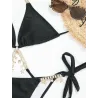 Baño y ropaConjunto de bikini sexy - con adornos de cristal / metal