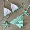 Baño y ropaConjunto de bikini sexy - con adornos de cristal / metal