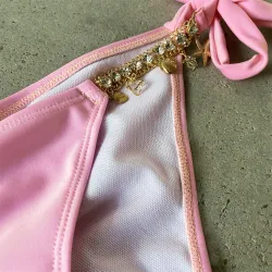 Baño y ropaConjunto de bikini sexy - con adornos de cristal / metal
