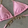 Baño y ropaConjunto de bikini sexy - con adornos de cristal / metal