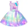 Robe princesse / sirène - avec LED - déguisement fille