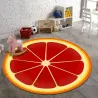 Tappeto rotondo decorativo - motivo frutta - pompelmo