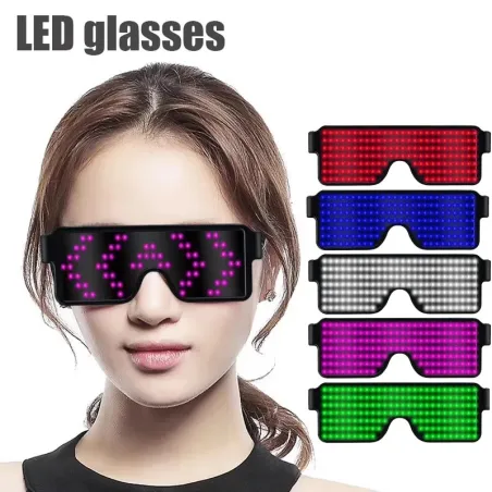 Lunettes LED - Alimentation par batterie / USB