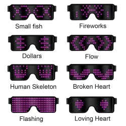 Occhiali LED - Alimentati a batteria/USB