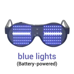 Occhiali LED - Alimentati a batteria/USB