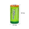 LiFePo4 - CR123A batteri - oppladbart - 1350mAh - 3V