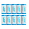 16340 CR123A akku - ladattava - 3,7V - 800mAh - laturilla