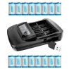 Batterie 16340 CR123A - rechargeable - 3.7V - 800mAh - avec chargeur
