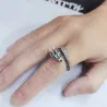 Drakformad silverring