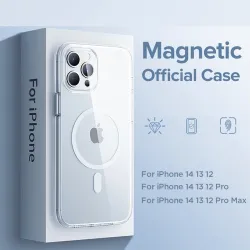 Coque magnétique transparente - pour iPhone