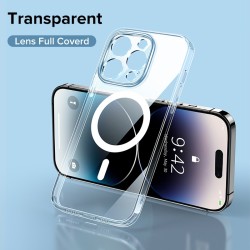 Magnetisk gjennomsiktig dekselveske - for iPhone