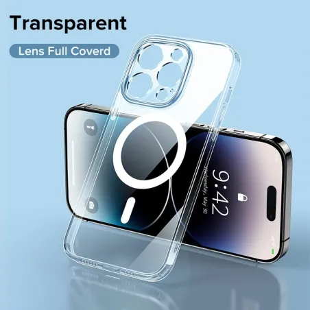 Coque magnétique transparente - pour iPhone
