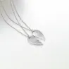CollarColgante en forma de corazón con collar - BEST BUDS - 2 piezas