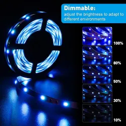 Striscia LED RGB - Bluetooth - con telecomando