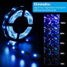 RGB LED stripe - Bluetooth - med fjernkontroll