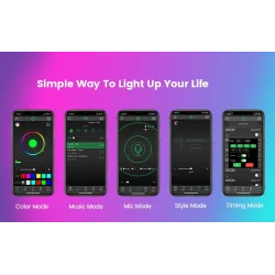 Bande LED RGB - Bluetooth - avec télécommande