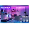 Bande LED RGB - Bluetooth - avec télécommande