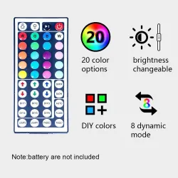 Striscia LED RGB - Bluetooth - con telecomando