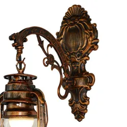 Vintage LED vegglampe - jernlykt
