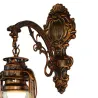 Vintage LED vegglampe - jernlykt