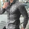 Moderig langærmet skjorte - blomsterprint - slim fit