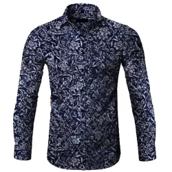 CamisetasCamisa de manga larga de moda - estampado floral - ajuste delgado