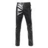 Pantalon métallique brillant à la mode