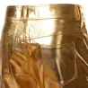 Pantalon métallique brillant à la mode