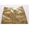 Pantalon métallique brillant à la mode
