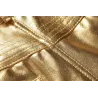 Pantalon métallique brillant à la mode